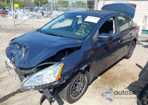 2013 Nissan Sentra S z USA, uszkodzony, nr VIN 3N1AB7AP9DL793975